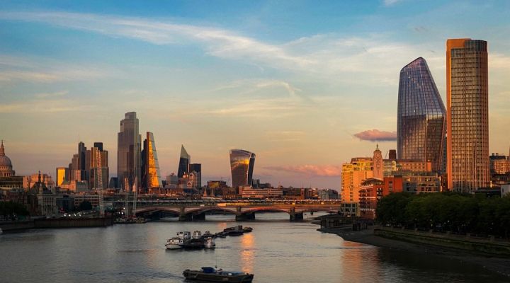 London City - city skyline across body of water during daytime