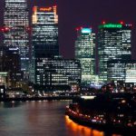 London City - White Concrete Building With Lights