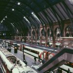 London Train - People Walking Inside a Train Station