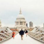 Pedestrian Street In London - white temple