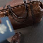 Business Travel - Brown Leather Duffel Bag